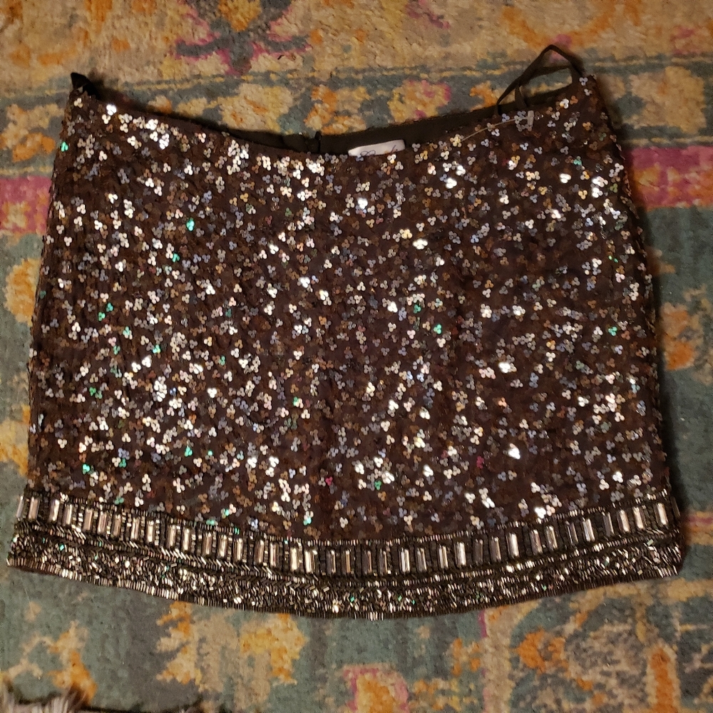 GUDI Sequin Mini Skirt Size 8